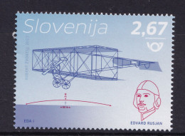 3333 Slovenia 2023 MNH Pioneers Of Powered Motor Engine Flight – Edvard Rusjan Plane - Slowenien