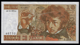 FRANCE -  10 Francs BERLIOZ - 6/11/1975 - J.253 - N° De Billet : 40752 - F : 63/14 - TTB+ - 10 F 1972-1978 ''Berlioz''