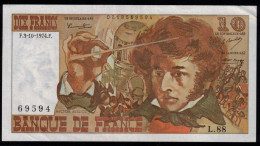 FRANCE -  10 Francs BERLIOZ - 3.10.1974 - L.88 - N° De Billet : 69594 - F : 63/7a - TTB+/Sup - 10 F 1972-1978 ''Berlioz''