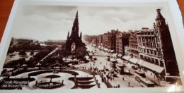 CARTE POSTALE EDINBURGH SCOTT MONUMENT AND PRINCES STREET    1905? - West Lothian