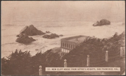 New Cliff House From Sutro's Heights, San Francisco, 1913 - Postcard - San Francisco