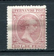 1894/96.FERNANDO POO.EDIFIL 22*.NUEVO CON FIJASELLOS(MH).CATALOGO 50€ - Fernando Poo