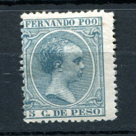 1894/96.FERNANDO POO.EDIFIL 14*.NUEVO CON FIJASELLOS(MH).CATALOGO 36€ - Fernando Po