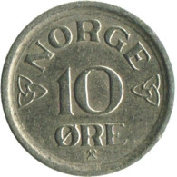 Norway - 1957 - KM 396 - 10 Öre - XF - Look Scans - Norway