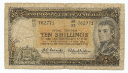 AUSTRALIA - 10 Shillings P33a (AUS001) - 1960-65 Reserve Bank Of Australia