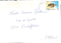 GRECE SEUL SUR DEVANT DE LETTRE POUR LA FRANCE 1990 - Briefe U. Dokumente