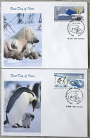 INDIA 2009 Polar Regions  Pvt Cachet COMPLETE SET On 2 FDC - Briefe U. Dokumente