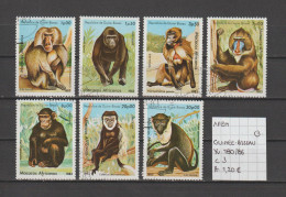 (TJ) Zoogdieren - Apen - Guinee-Bissau YT 180/86 (gest./obl./used) - Mono