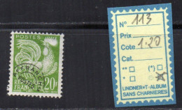 PREO - USES N° 113 - 1953-1960