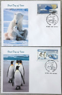 INDIA 2009 Polar Regions  Pvt Cachet COMPLETE SET On 2 FDC - Lettres & Documents