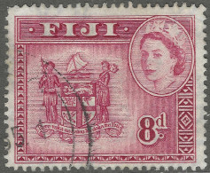 Fiji. 1954-59 QEII. 8d Used. SG 288 - Fiji (...-1970)