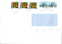 SUISSE AFFRANCHISSEMENT COMPOSE SUR LETTRE POUR LA FRANCE 2012 - Covers & Documents