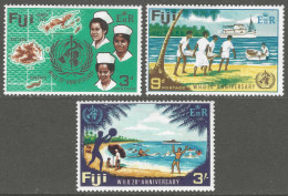 Fiji. 1968 20th Anniversary Of World Health Organisation. MH Complete Set. SG 388-390 - Fiji (...-1970)