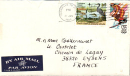 USA ETATS UNIS AFFRANCHISSEMENT COMPOSE SUR LETTRE DE NASHVILLE POUR LA FRANCE 1984 - Cartas & Documentos