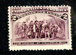 255 USA 1893 Scott # 231 Mlh* (offers Welcome) - Unused Stamps