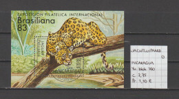 (TJ) Zoogdieren - Katachtigen - Jachtluipaard - Nicaragua YT Blok 160 (gest./obl./used) - Autres & Non Classés