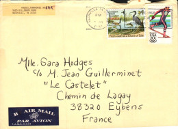 USA ETATS UNIS AFFRANCHISSEMENT COMPOSE SUR LETTRE DE NASHVILLE POUR LA FRANCE 1984 - Storia Postale