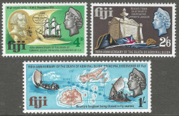 Fiji. 1967 150th Death Anniversary Of Admiral Bligh. MH Complete Set. SG 364-366 - Fiji (...-1970)