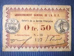 (french) Colony Of Guinea 0 Franc 50 From 1917  50 Centimes P-1c - Other - Africa