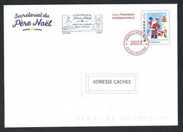 PAP PRET A POSTER HORS COMMERCE PERE NOEL 2022 LIBOURNE CHRISTMAS NAVIDAD - Prêts-à-poster:Stamped On Demand & Semi-official Overprinting (1995-...)