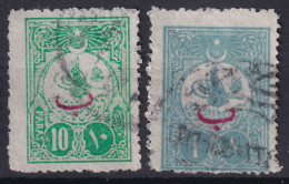OTTOMAN EMPIRE 1908 - Canceled - Mi 150A, 152A - Used Stamps