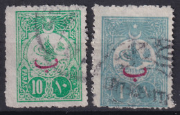 OTTOMAN EMPIRE 1908 - Canceled - Mi 150A, 152A - Gebraucht