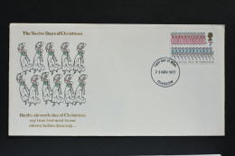 France - Les 12 Jours De Noël N° 844 Sur Lettre 1er Jour Glasgow 23 Novembre 1977 - 1971-1980 Decimal Issues