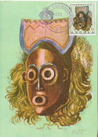 Angola 1976 , Bui Or Congolo Mask , Folklore , Maximun Card - Costumes