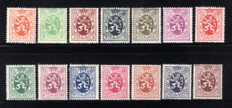 276/288A MNH 1929 - Rijkswapen - 1929-1937 Lion Héraldique
