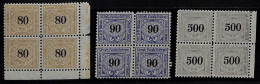 ZA0142c - SWITZERLAND - SBHV # 20/1B+ 25B Block 4 RAILWAY SERVICE STAMPS MNH - Railway