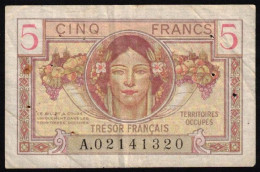 FRANCE -5 Francs Trésor Français - Type 1947 - VF : 29/1 - TB - N° Du Billets A.02141320 - 1947 Staatskasse Frankreich