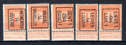 PRE044B/048B MNH** 1912 - Typos 1912-14 (Löwe)
