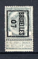 PRE3B MH* 1907 - BRUXELLES 07 - Sobreimpresos 1906-12 (Armarios)