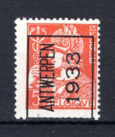 PRE262A MNH** 1933 - ANTWERPEN 1933 - Typos 1932-36 (Cérès Et Mercure)