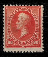 USA Stamp 1890  Scott# 229 - 90c Orange ($475)  MH Stamp - Ungebraucht