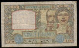 FRANCE - 20 Francs Science Et Travail - 20.2.1941 - F : 12/12 - Série H.2741 - N° De Billet 779 - TB - 20 F 1939-1942 ''Science Et Travail''