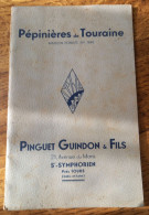 Protège Cahier, Buvard - Saint Symphorien, Pépinières De Touraine, Pinguet Guindon & Fils, 21, Avenue Du Mans - Protège-cahiers