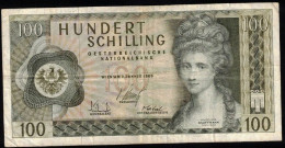 AUTRICHE - 100 Schilling - 02.01.1969 - N° De Billets : P742837G - Autriche