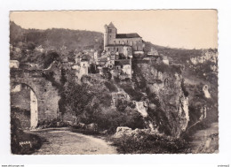 46 SAINT CIRQ LAPOPIE En 1958 N°180 Eglise XVème Porte Anciens Remparts Vallée Du Lot - Saint-Cirq-Lapopie