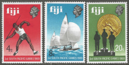 Fiji. 1969 Third South Pacific Games, Port Moresby. MH Complete Set. SG 411-413 - Fiji (...-1970)