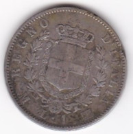 1 Lira Stemma 1863 M Milano , Vittorio Emanuele II , En Argent - 1861-1878 : Vittoro Emanuele II