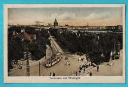 * Vlissingen (Zeeland - Nederland) * (Kleur - Couleur) Panorama Van Vlissingen, Tram, Vicinal, Animée, Old, Rare - Vlissingen