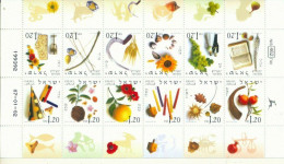 ISRAEL 2002 MONTHS OF THE YEAR MINI SHEET MNH - Covers & Documents