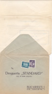 AVIATION, KING CAROL II, STAMPS ON PHARMACY HEADER COVER WITH MEDICINE SAMPLES RECEIVING NOTE, 1932, ROMANIA - Covers & Documents