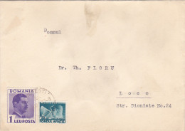 AVIATION, KING CAROL II, STAMPS ON  COVER, 1937, ROMANIA - Covers & Documents