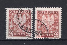 POLEN Yt. T139° Gestempeld Portzegel 1954 - Portomarken