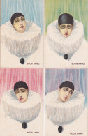 Chiostri Buon Anno - Illustratore Chiostri Serie N° 205 ( 4 Cartoline ) - Chiostri, Carlo
