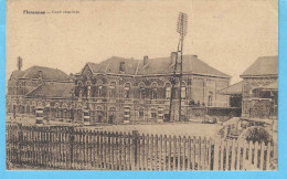 Florennes-( Province De Namur)-écrite En 1930-La Gare Centrale-Timbre "Lion Héraldique" 5c Bleu-gris COB 279- 1929-1932 - Florennes