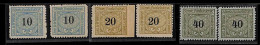 ZA0144 - SWITZERLAND - SBHV # 2 + 3 + 16Aa *2  RAILWAY SERVICE STAMPS Mint MNH - Railway