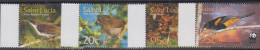 ST LUCIA - 2001 - WWF / BIRDS  SET OF 4 MINT NEVER HINGED  - St.Lucie (1979-...)